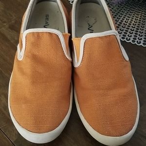 Seavees orange shoes